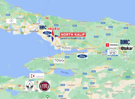 North Kalıp konum görseli